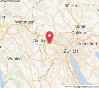Map of Schlieren / Freiestrasse, Zurich