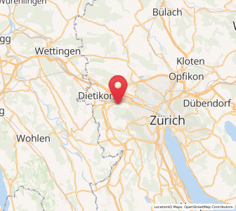 Map of Schlieren / Kamp, Zurich