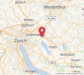 Map of Schwerzenbach / Chimli, Zurich