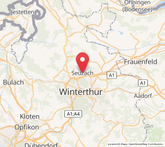 Map of Seuzach Dorf / Breite-Weid, Zurich