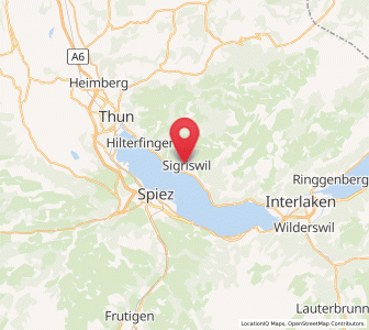 Map of Sigriswil, Bern