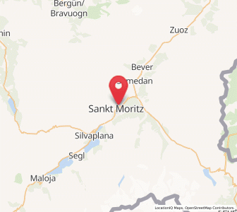 Map of St. Moritz, Grisons