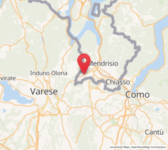 Map of Stabio, Ticino