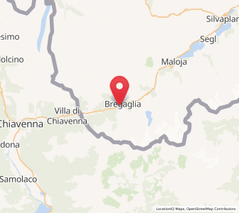 Map of Stampa, Grisons