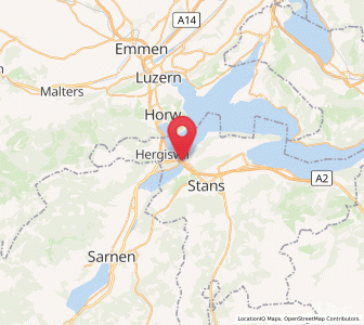 Map of Stansstad, Nidwalden