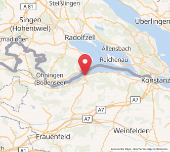 Map of Steckborn, Thurgau