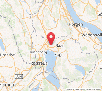 Map of Steinhausen, Zug