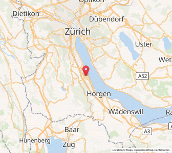 Map of Thalwil, Zurich