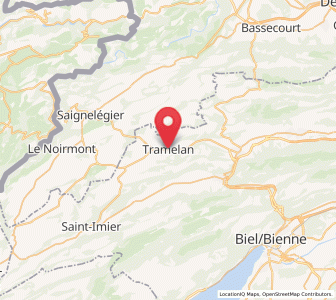 Map of Tramelan, Bern