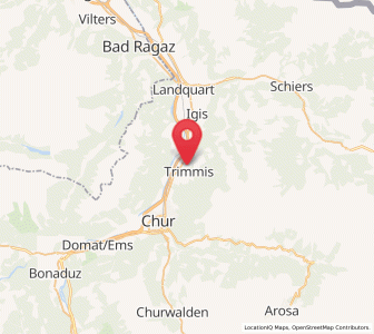 Map of Trimmis, Grisons