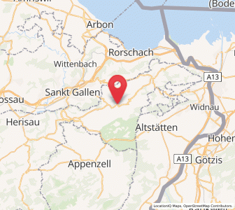 Map of Trogen, Appenzell Ausserrhoden