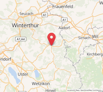 Map of Turbenthal, Zurich