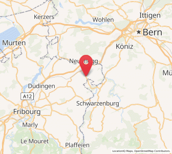 Map of Ueberstorf, Fribourg