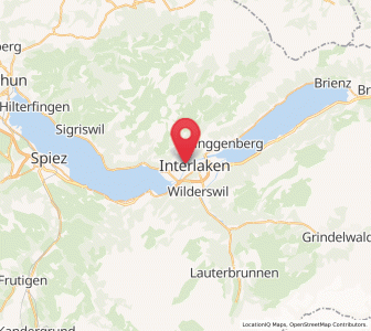 Map of Unterseen, Bern