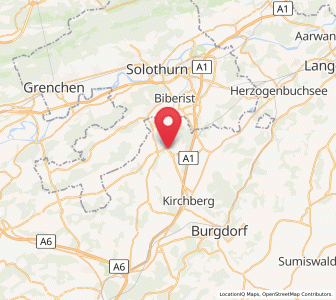 Map of Utzenstorf, Bern