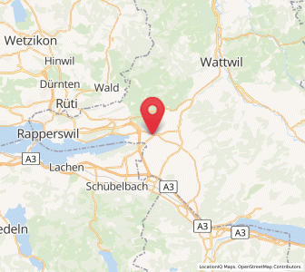 Map of Uznach, Saint Gallen
