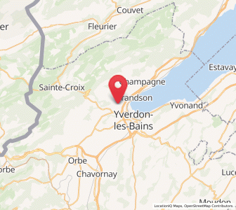 Map of Valeyres-sous-Montagny, Vaud