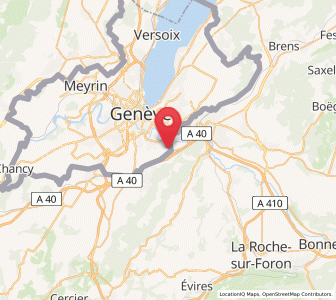 Map of Veyrier, Geneva
