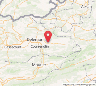 Map of Vicques, Jura