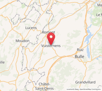 Map of Vuisternens-devant-Romont, Fribourg