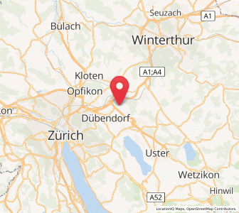 Map of Wangen, Zurich