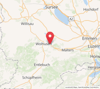 Map of Werthenstein, Lucerne