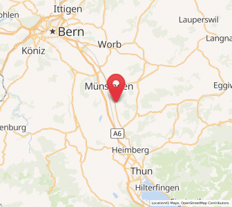 Map of Wichtrach, Bern