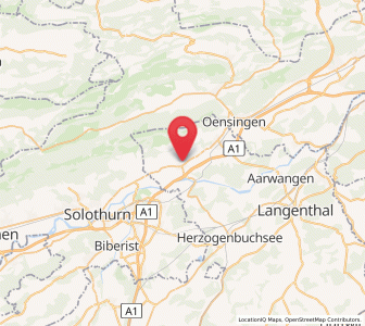 Map of Wiedlisbach, Bern