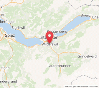 Map of Wilderswil, Bern