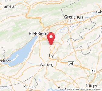 Map of Worben, Bern