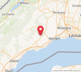 Map of Yens, Vaud