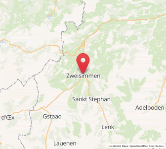 Map of Zweisimmen, Bern