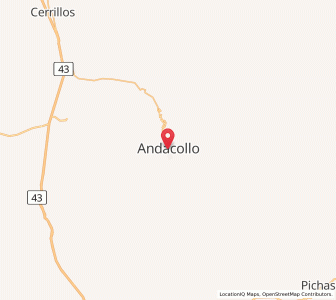 Map of Andacollo, Coquimbo Region