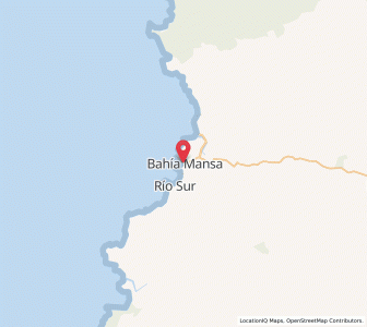 Map of Bahía Mansa, Los Lagos Region