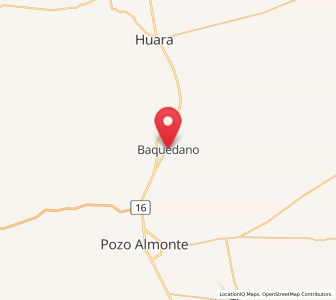 Map of Baquedano, Tarapacá