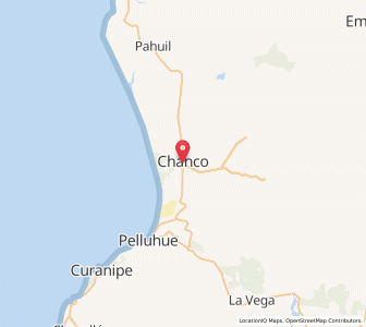 Map of Chanco, Maule Region