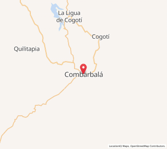 Map of Combarbalá, Coquimbo Region
