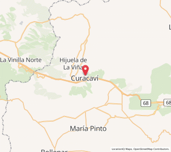 Map of Curacaví, Santiago Metropolitan