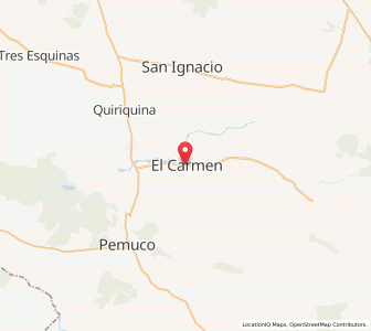 Map of El Carmen, Ñuble
