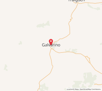 Map of Galvarino, Araucanía