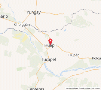 Map of Huepil, Biobío