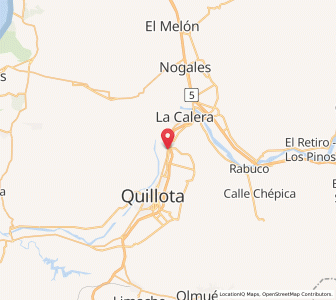 Map of La Cruz, Valparaíso
