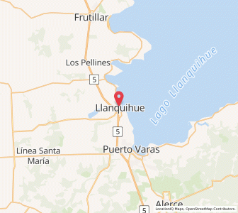 Map of Llanquihue, Los Lagos Region