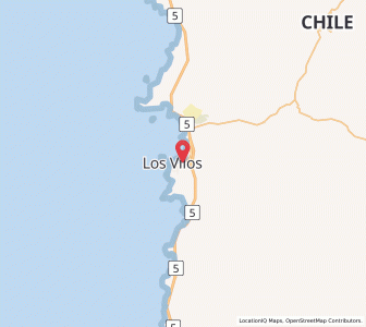Map of Los Vilos, Coquimbo Region