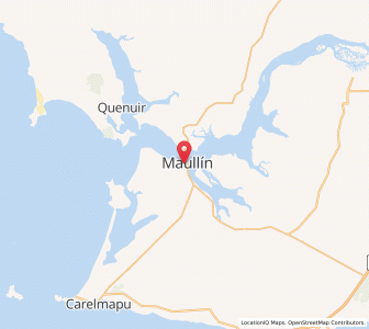 Map of Maullín, Los Lagos Region