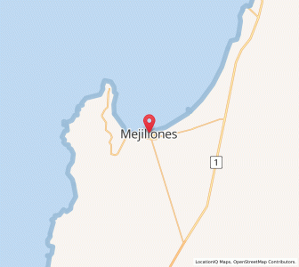 Map of Mejillones, Antofagasta