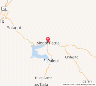 Map of Monte Patria, Coquimbo Region