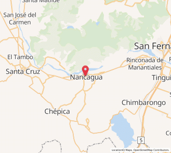 Map of Nancagua, O'Higgins Region