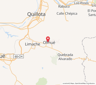 Map of Olmué, Valparaíso
