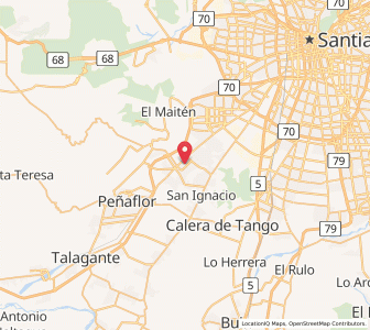 Map of Padre Hurtado, Santiago Metropolitan